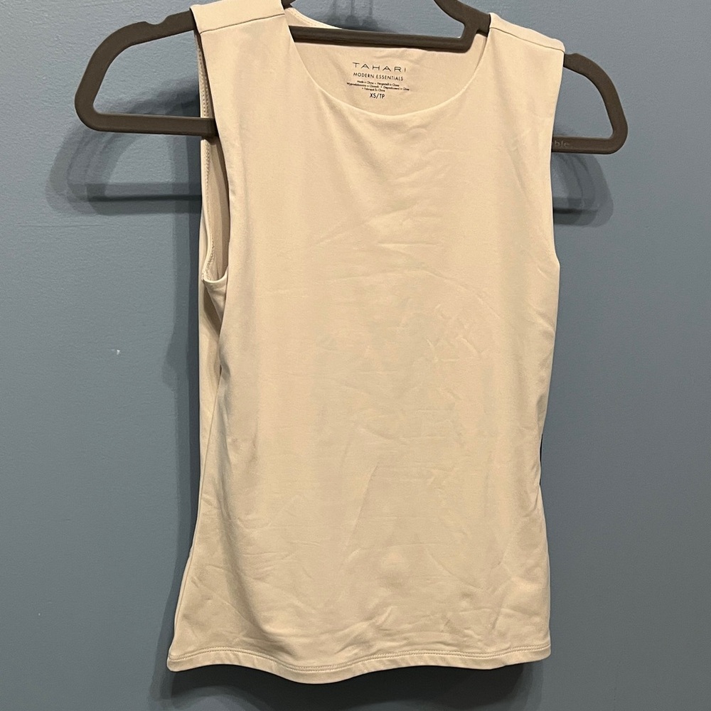 NWT Tarhari cream tank top
